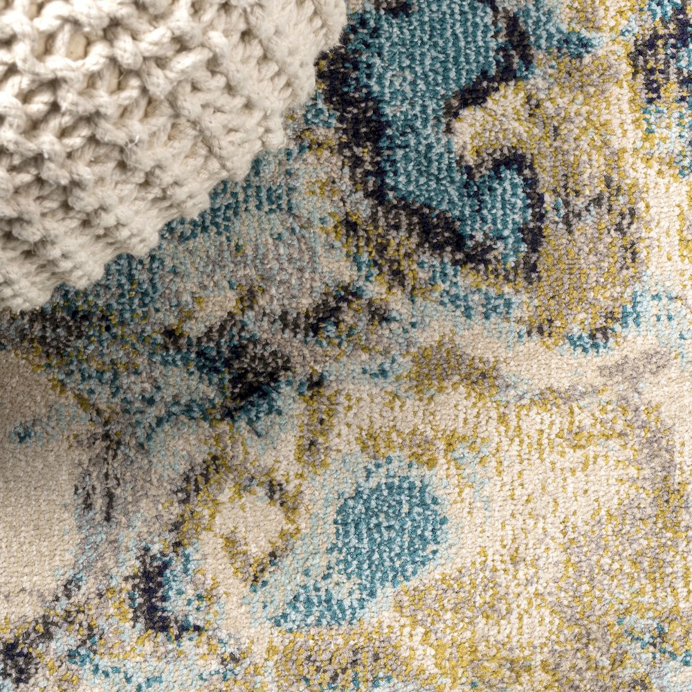Pebble Marbled Abstract Area Rug