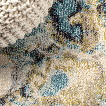 Pebble Marbled Abstract Area Rug
