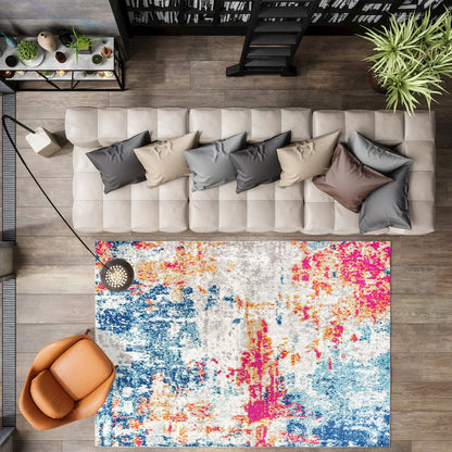 Sunset Modern Abstract Area Rug