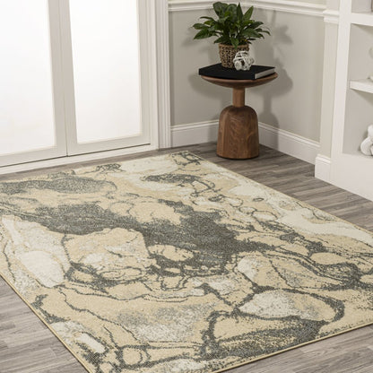 Marmo Abstract Marbled Modern Area Rug