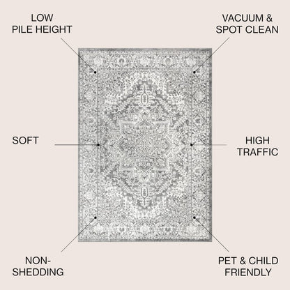 Modern Persian Vintage Medallion Rug