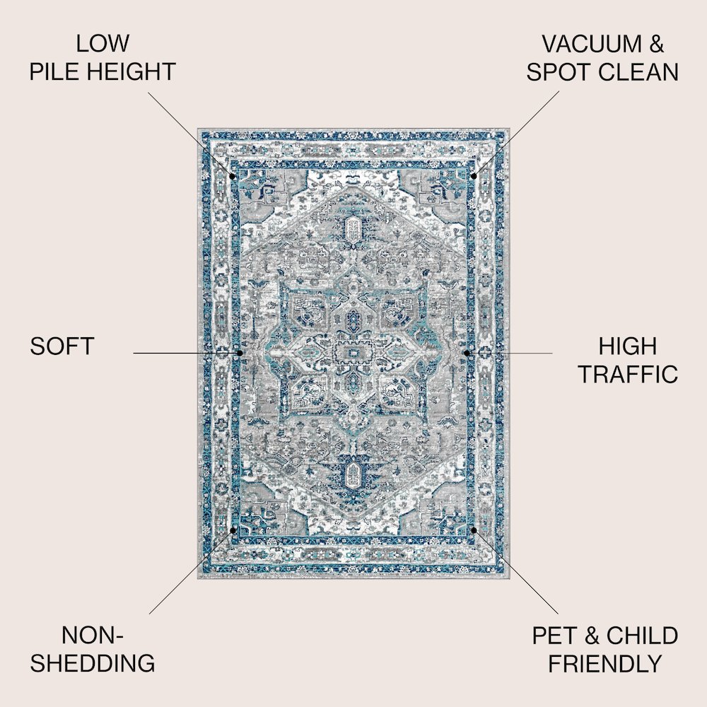 Modern Persian Vintage MedallionRug
