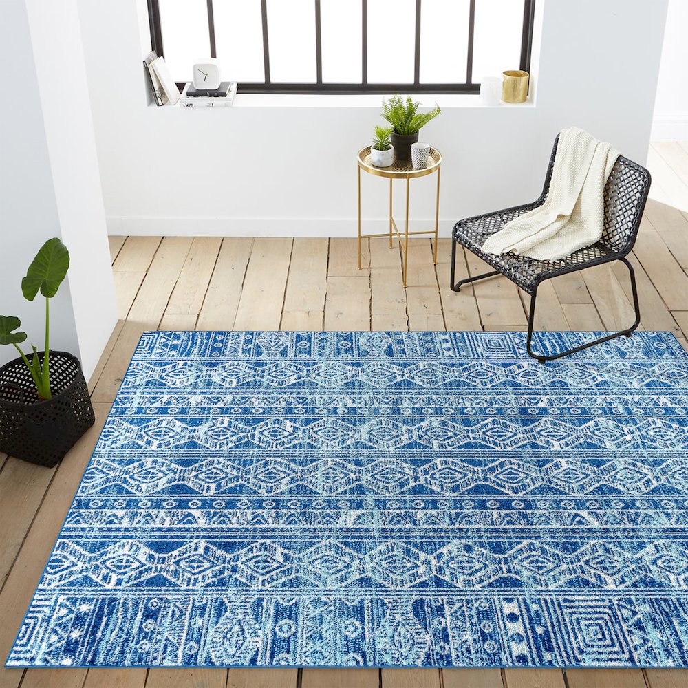 Modern Persian Boho Vintage Tribal Area Rug