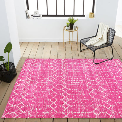 Moroccan Hype Boho Vintage Diamond Area Rug