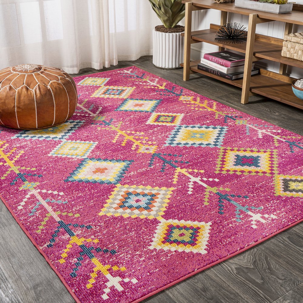 Tribal Love Geometric Area Rug