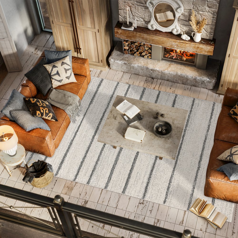Williamsburg Minimalist Stripe Area Rug