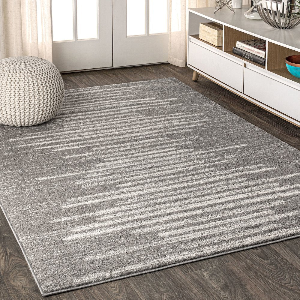 Aya Berber Stripe Geometric Area Rug