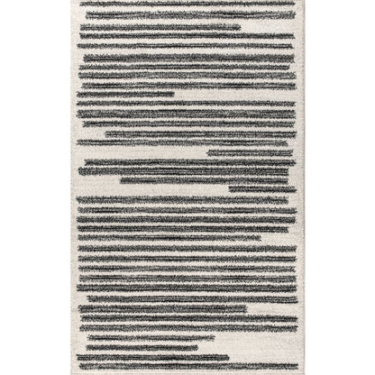 Khalil Modern Berber Stripe Area Rug