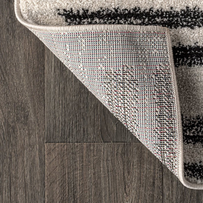 Khalil Modern Berber Stripe Area Rug