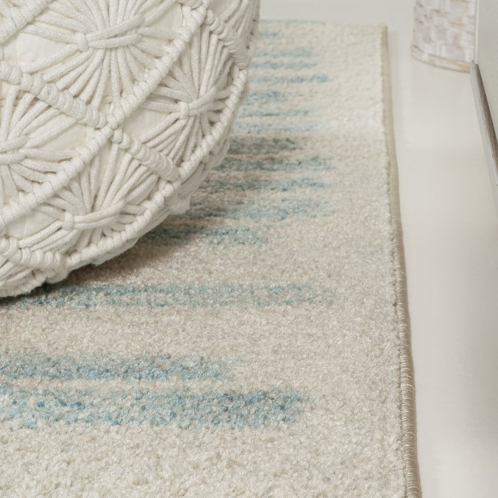 Khalil Modern Berber Stripe Area Rug