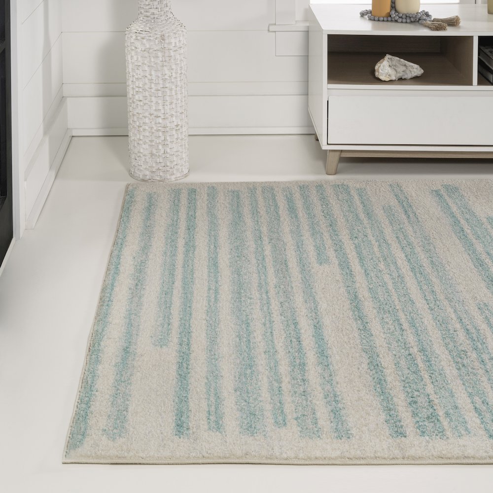 Khalil Modern Berber Stripe Area Rug
