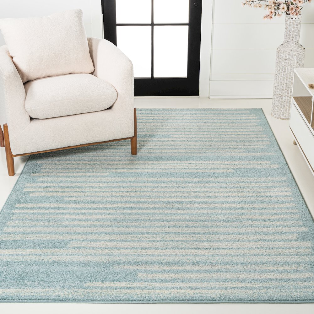 Khalil Modern Berber Stripe Area Rug