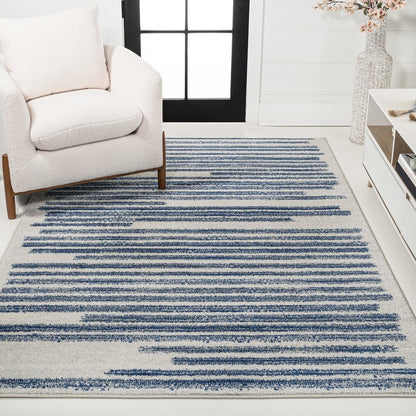 Khalil Modern Berber Stripe Area Rug