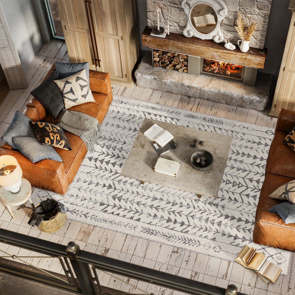 Ziri Moroccan Geometric Area Rug