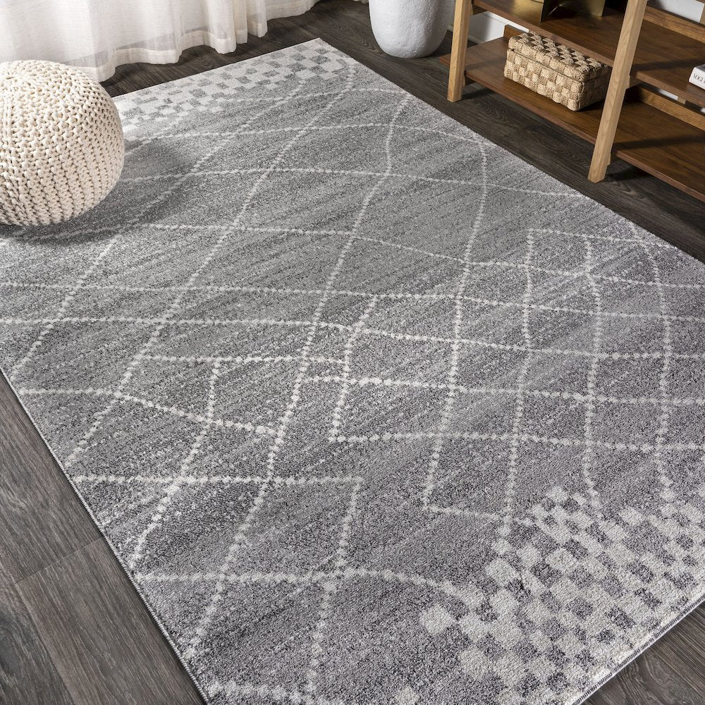 Asilah Moroccan Modern Diamond Area Rug