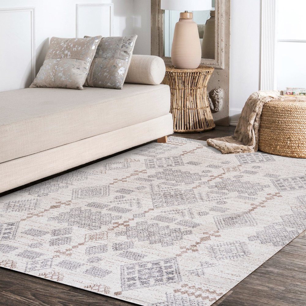 Bhalil Berber Diamond Geometric Area Rug