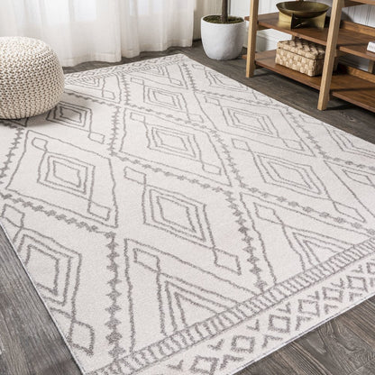 Rih Moroccan Style Diamond Area Rug
