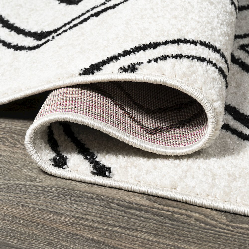 Deia Moroccan Style Diamond Shag Area Rug