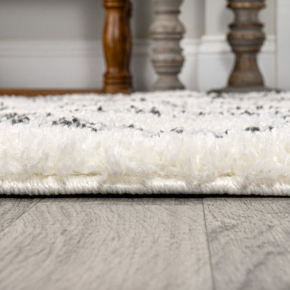 Deia Moroccan Style Diamond Shag Area Rug