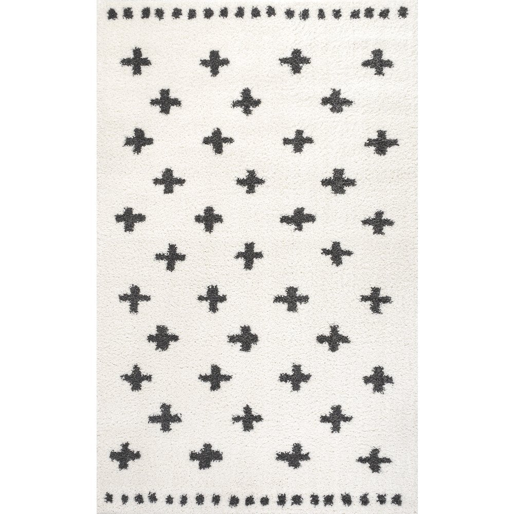 Cristo Berber Geometric Shag Area Rug