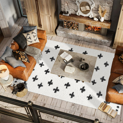 Cristo Berber Geometric Shag Area Rug