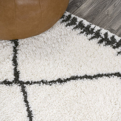 Calvia Moroccan Diamond Shag Area Rug