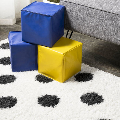 Pere Modern Charcoal Dot Shag Area Rug