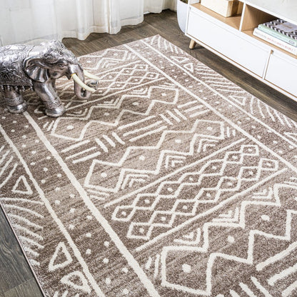 Amanar Tribal Geometric Area Rug