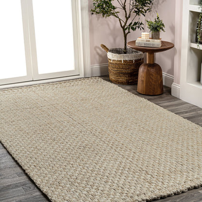 Estera Hand Woven Boucle Chunky Jute Area Rug