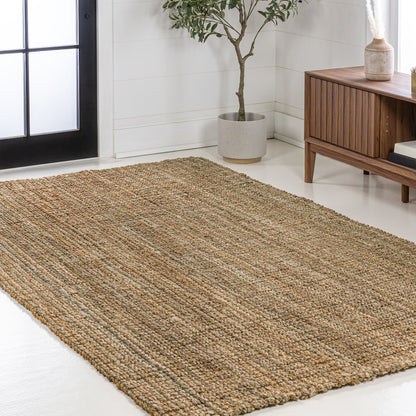 Biot Traditional Rustic Handwoven Jute Area Rug