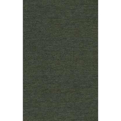 Griffin Rustic Farmhouse Woven Jute Solid Green 5 ft. x 8 ft. Area Rug