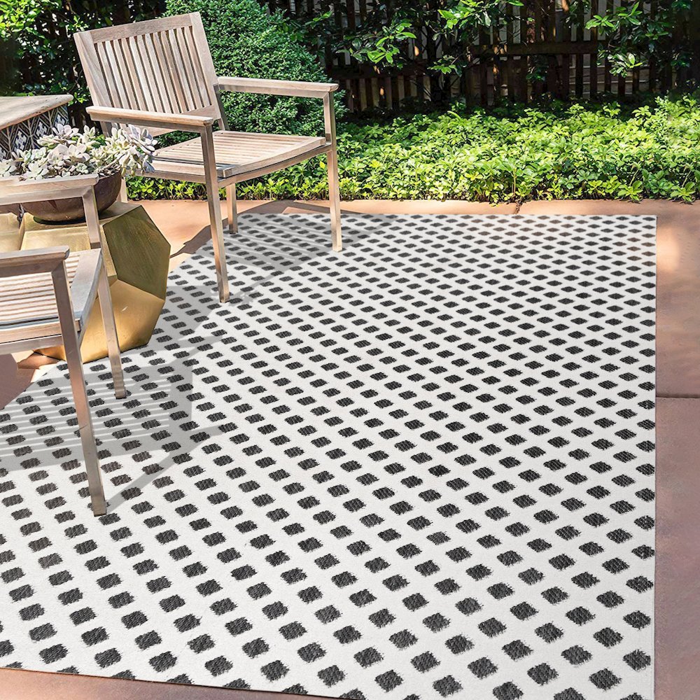 Rabat High-Low Pile Mini Diamond Trellis Area Rug