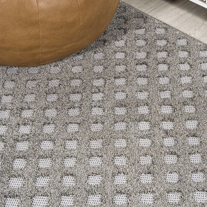 Rabat High-Low Pile Mini Diamond Trellis Area Rug