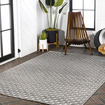 Rabat High-Low Pile Mini Diamond Trellis Area Rug