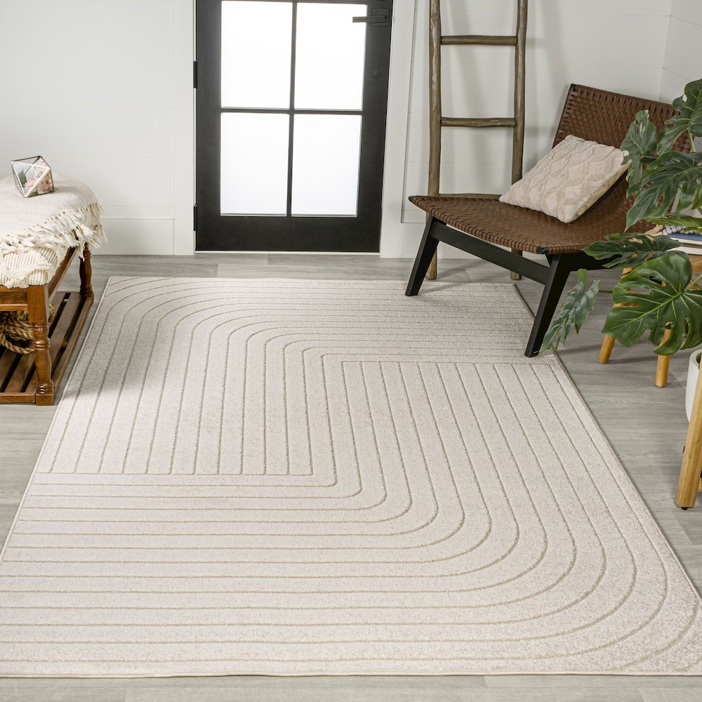 Odense Minimalist Angle Geometric Area Rug