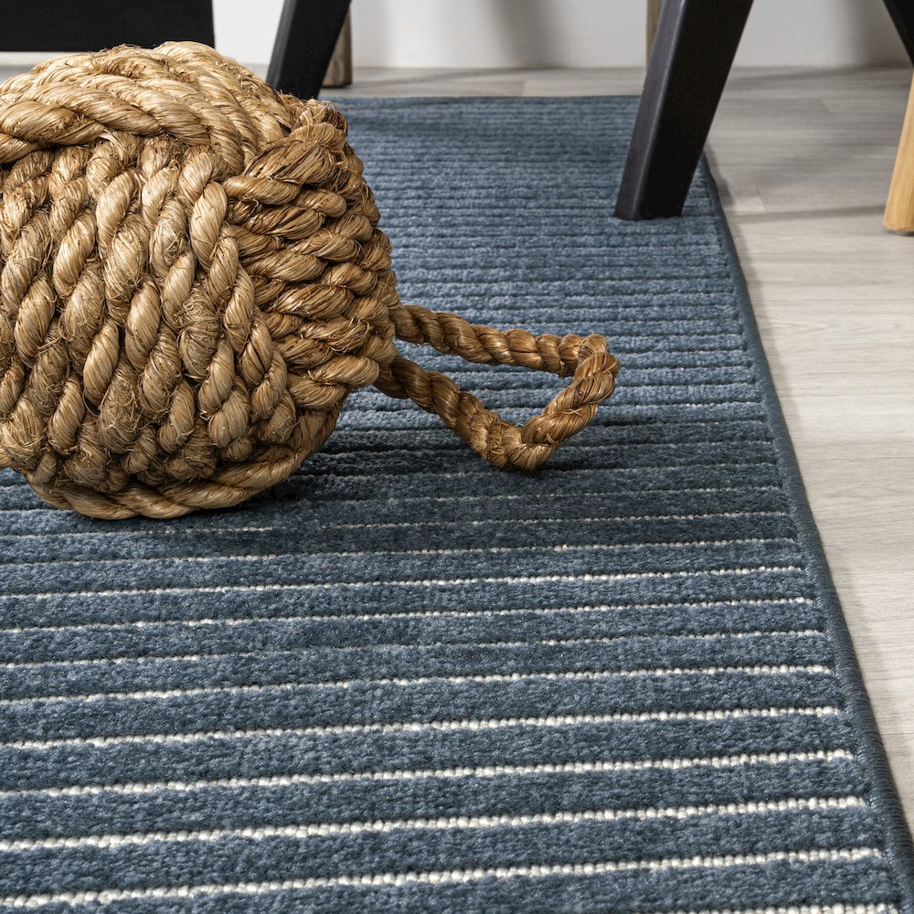Aarhus Minimalist Scandi Striped Area Rug