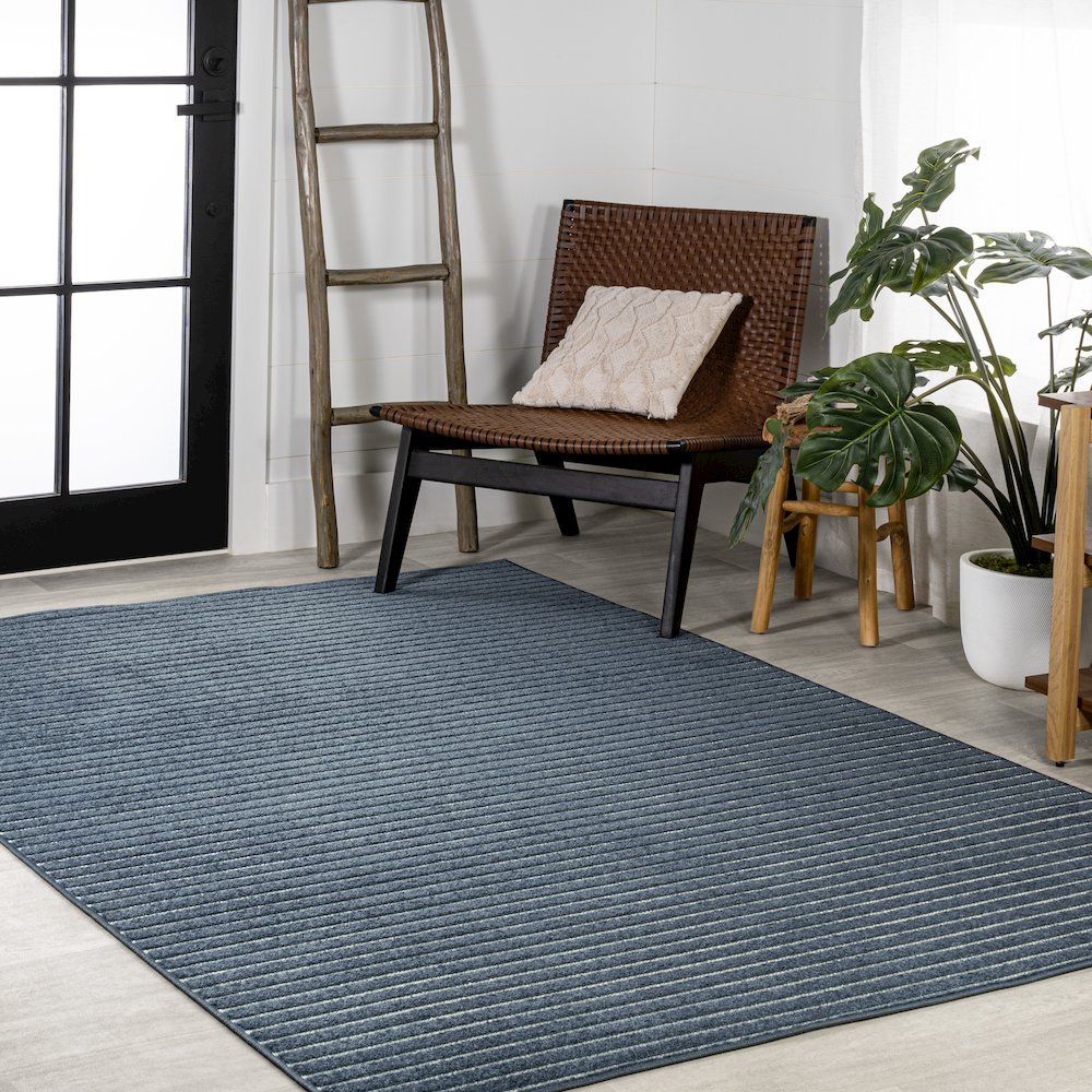 Aarhus Minimalist Scandi Striped Area Rug
