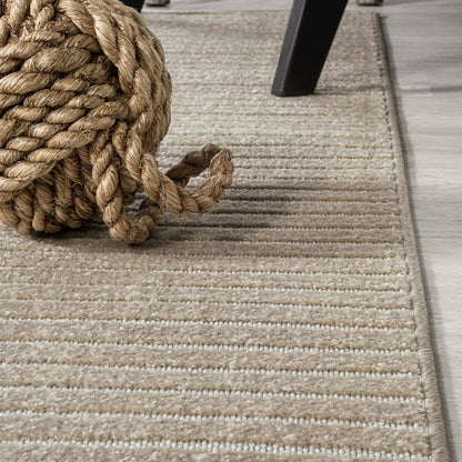 Aarhus Minimalist Scandi Striped Area Rug