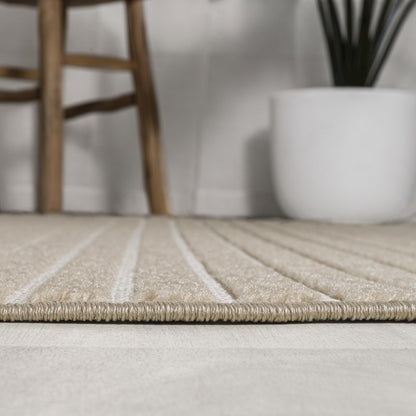 Aarhus Minimalist Scandi Striped Area Rug