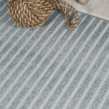 Aarhus Minimalist Scandi Striped Area Rug