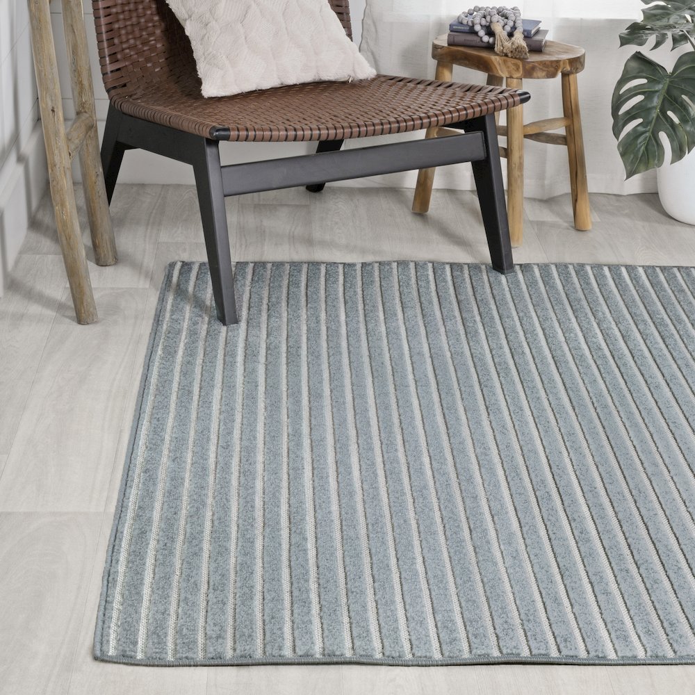 Aarhus Minimalist Scandi Striped Area Rug