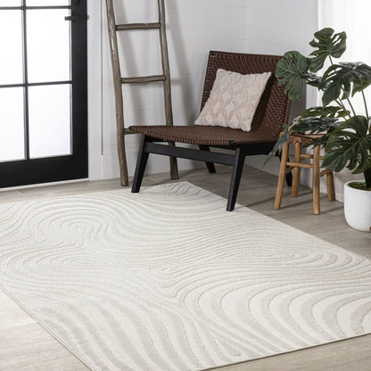 Maribo Abstract Groovy Striped Area Rug