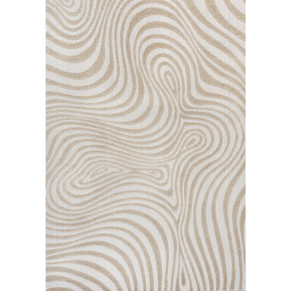 Maribo High-Low Abstract Groovy Striped Indoor/Outdoor Area Rug