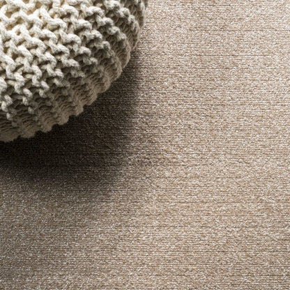 Haze Solid Low Pile Area Rug Beige