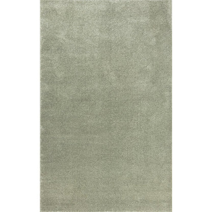 Haze Solid Low Pile Area Rug Green
