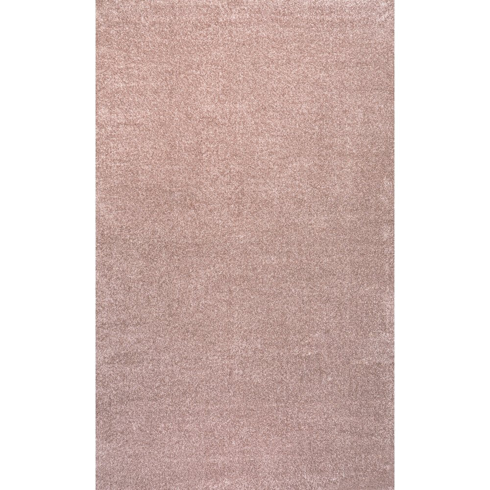 Haze Solid Low Pile Area Rug Pink
