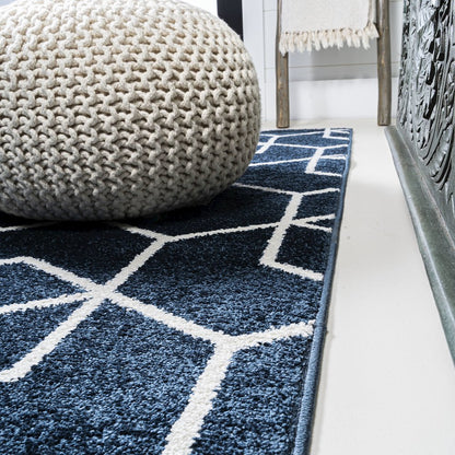 Tumbling Blocks Modern Geometric Area Rug