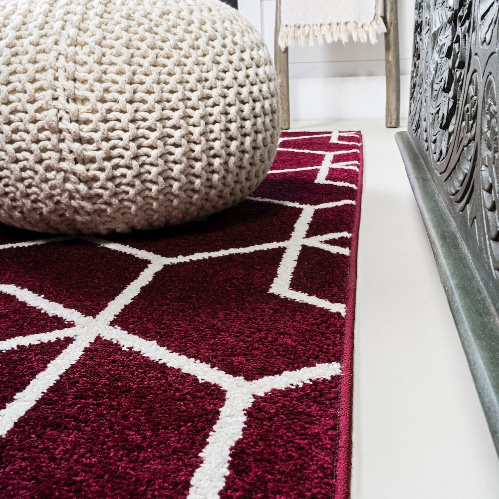 Tumbling Blocks Modern Geometric Area Rug