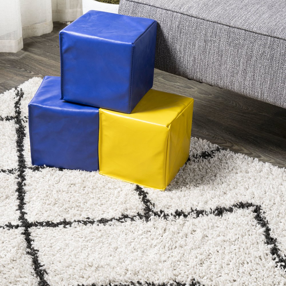 Inca Moroccan Diamond Shag Area Rug