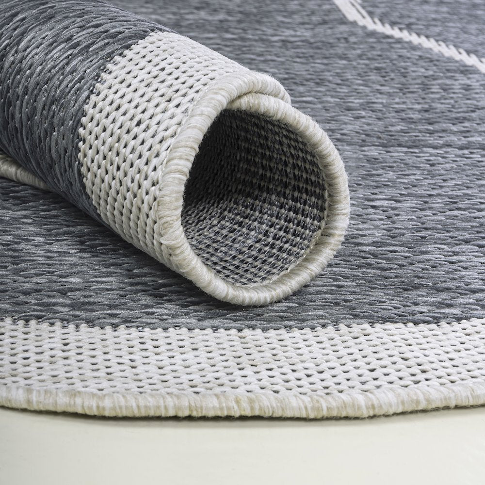 Jasper Modern Rustic AbstractIndoor/Outdoor Shaped  Rug